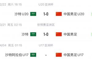 国字号三遇沙特！国少U17亚洲杯首战对阵沙特，此前国足&amp;国青均负